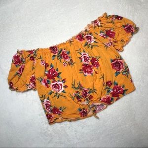Floral off the shoulder top